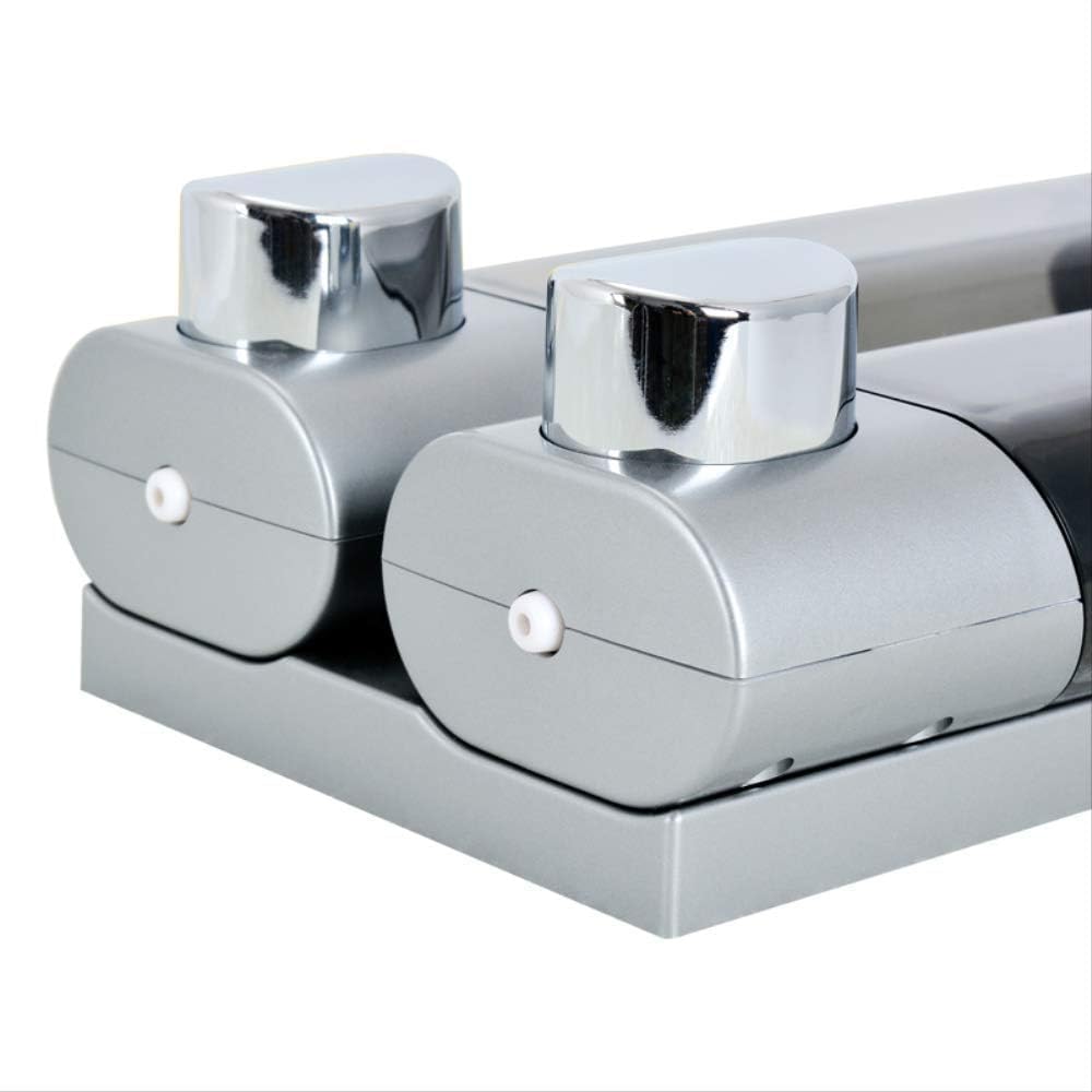 Dispenser di Sapone per Montaggio a Parete Shampoo Dispensers Doccia Gel detersivo Bottiglia Senza Odore di plastica Accessori per Il Bagno per la Cucina dell'hotel Doppio Bianco