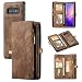 Produktbild ToneSun Handyhülle für Samsung Galaxy S10 Plus Hülle, S10+ Wallet Lederhülle [Nicht für S10], 2 in 1 Abnehmbare Leder Flip Schutzhülle: Geschäft Multifunktionale Tasche Cover in Brown