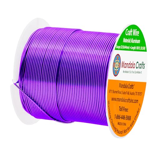 image for Mandala Crafts 22 Gauge Anodized Aluminum Craft Wire for Jewelry Makin