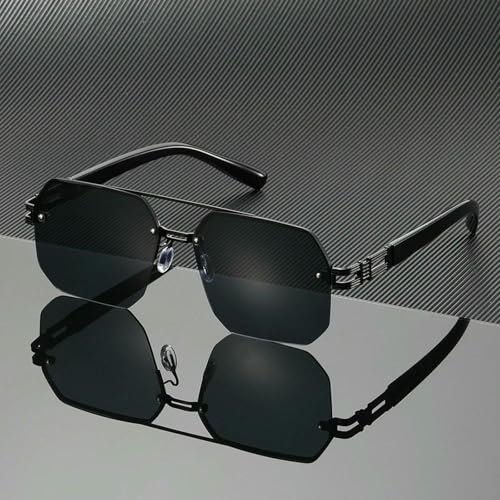 Lunettes de soleil style minimaliste moderne à structure en métal