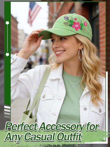 Image of Biggun Trendy Embroidered Baseball Cap for Girls Women Men - Adjustable Soft Breathable Hats for Casual Wear