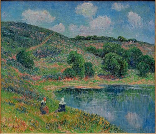 Lienzo de Henry Moret Brughiera di Saint Guinole 60x90cm para Renovar Paredes Vacías