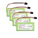  Floureon 4 Packs 2.4V 900mAh Rechargeable Cordless Phone Telephone batteries for Uniden BT-1021 BT1021 BT-1008 BT-1016