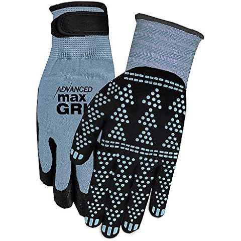 Midwest Gloves & Gear unisex adult Advanced Max Gripping Glove, Slate Blue , 1 pair Cover