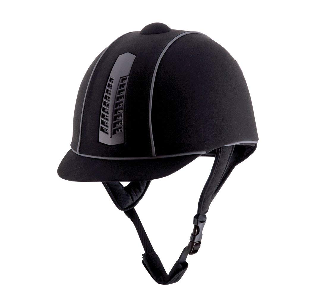 Rhinegold Reflective Pro Riding Hat-7-Black