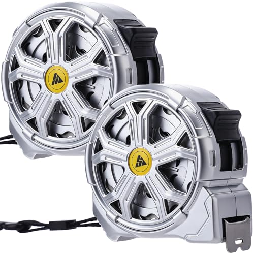 Sabary 2 piezas cinta métrica acero inoxidable 7.5 m miniatura 1