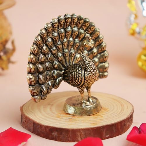 The Spiritual Living Brass Small Peacock Decoration Items | 2.75 ...