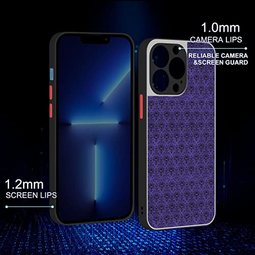 Ruzoap For Iphone 13 Pro-6.1In Frosted Case Haunted Mansion Print Does Not Fall Off Protective Phone Scratch Resistant Designed #TOP3