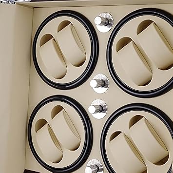 8 Watch Winder Display Box with 5 Extra Storage Spaces, Silent Motor, Elegant Wooden Finish, 4 Rotating Modes for Automatic Watch Collection
