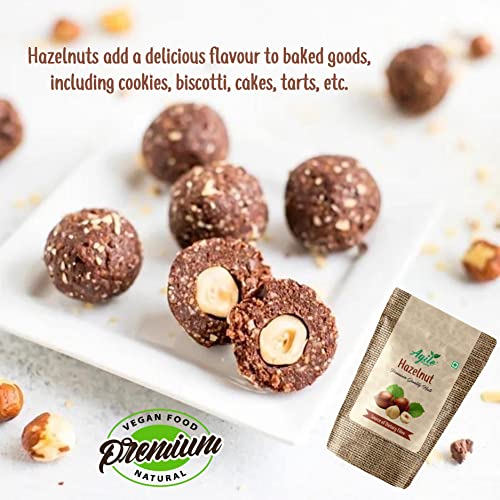 Image of Agile Organic Jumbo Turkish Hazelnut 100g | Vegan | For Making Chocolates | Without Shell | Crunchy & Tasty | Hazel Nuts 100 grams