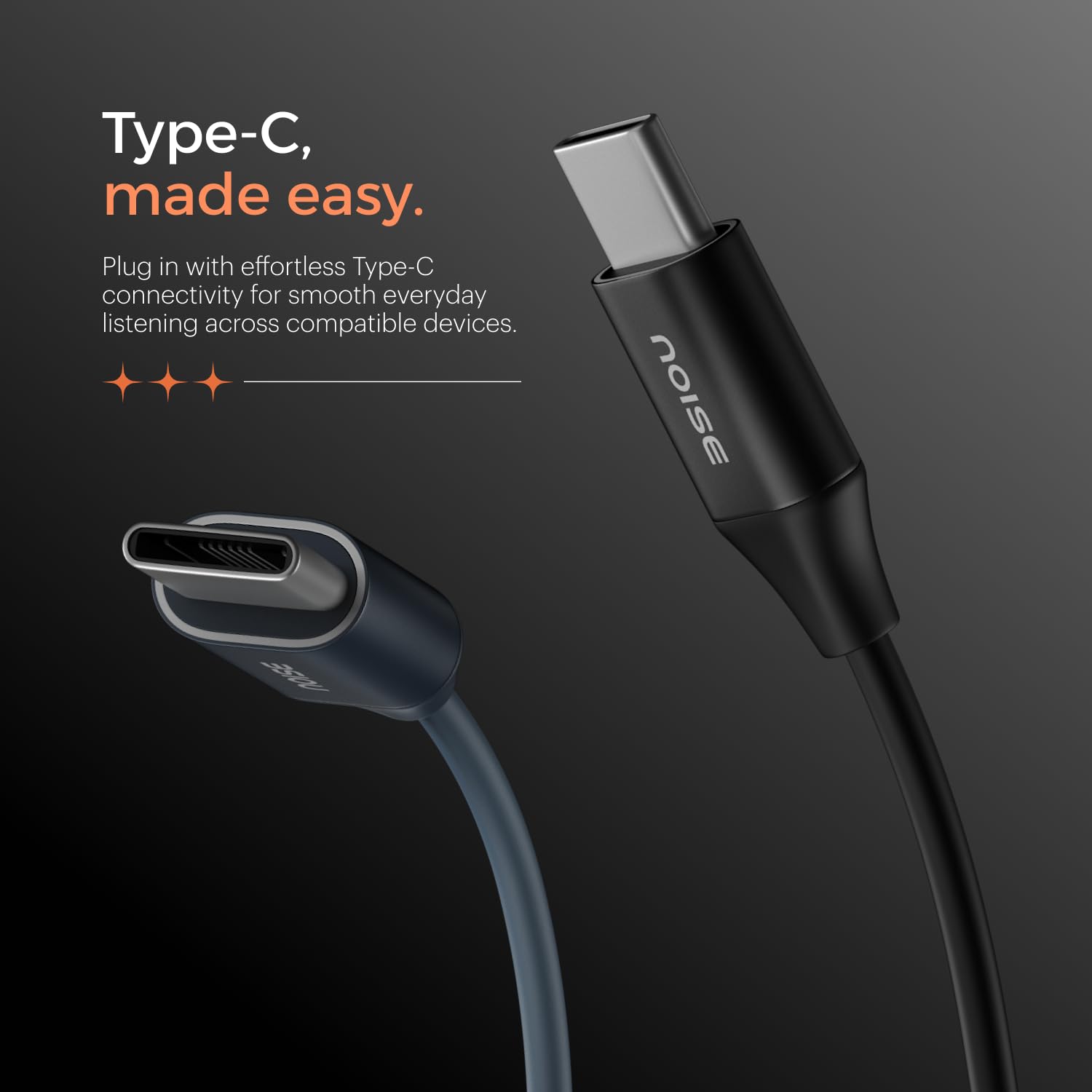 Noise Chord 100 Type-C Wired Earphones | 10mm Driver | Deep Bass | in-Line Mic with Voice Assistant | Multifunctional Controls - Jet Black — Amazon image 7