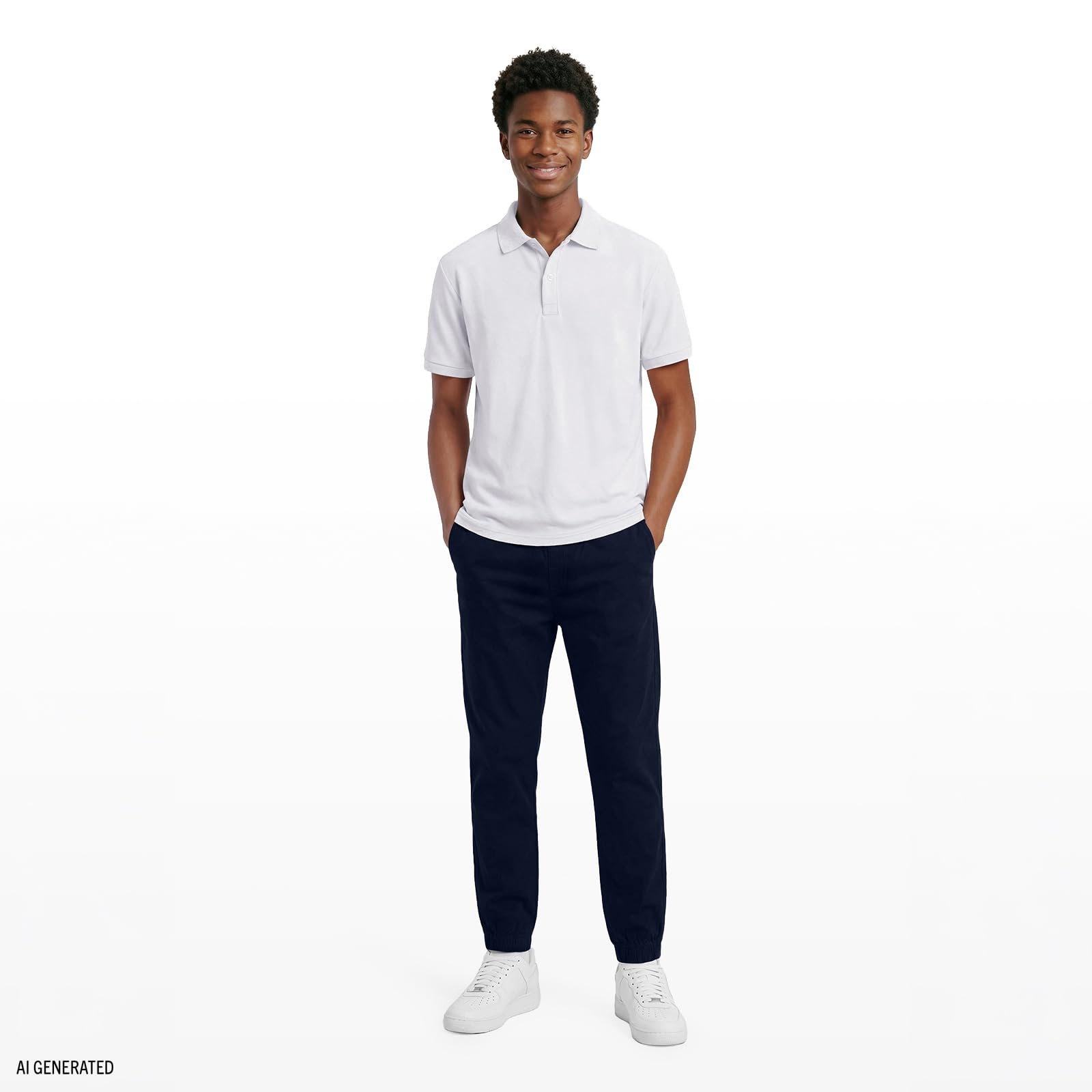 Izod School Uniform Short Sleeve Polo Shirt, Button Closure, Moisture Wicking Performance Material Camisa de Polo Niños (Pack de 1)