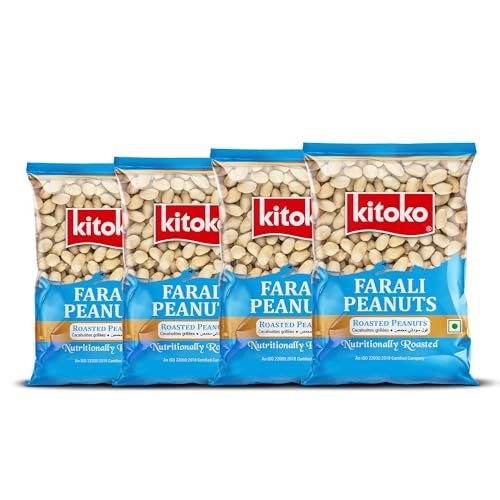 Image of Kitoko Roasted Farali Peanut without Skin 200gm Pack of 4, Khari Sing