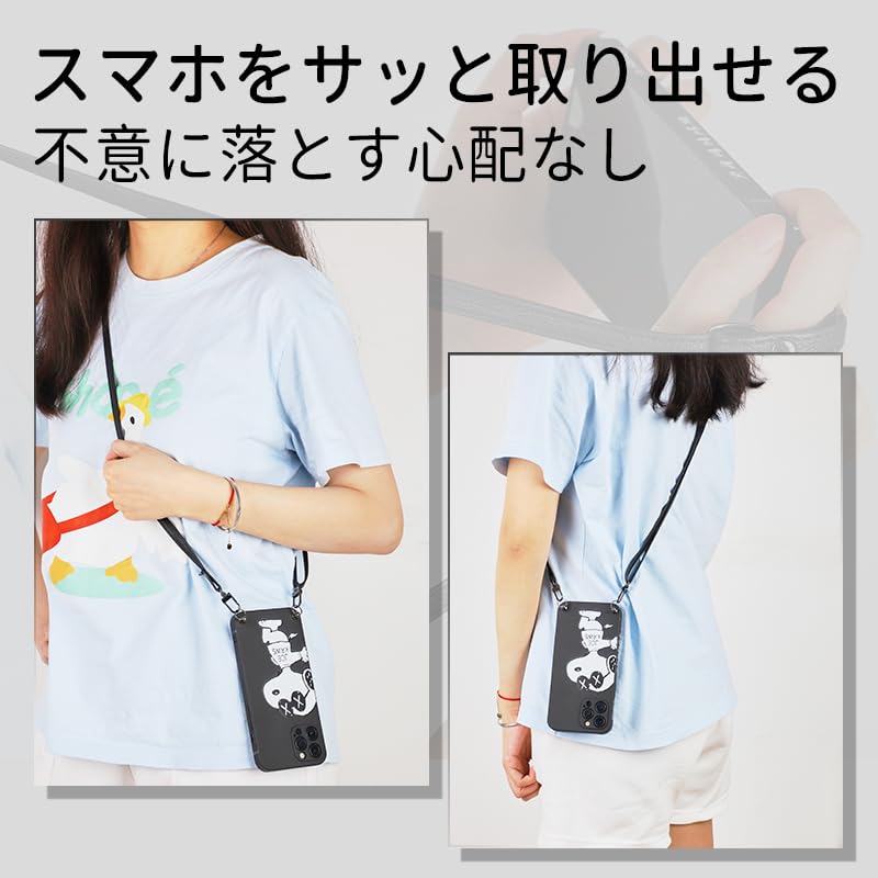 Amazon.co.jp: iPhone11 ケース スヌーピー ショルダー スマホケース