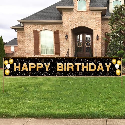 ANATANOWOR Jumbo 118x20 Inch Birthday Banner
