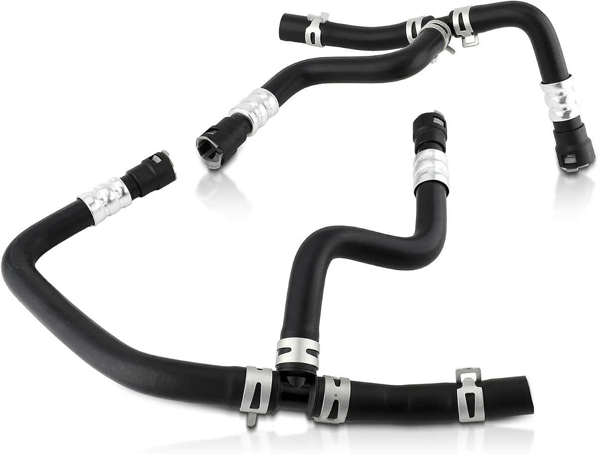 AUTOKAY HAVC Inlet Engine Heater Hose Set Fits for Saturn Outlook 2007-2010 | for Buick Enclave 2008-2017 for Chevrolet Traverse 2009-2017 for GMC Acadia 2007-2017 Re#20765678 25862088 25862087 626-562
