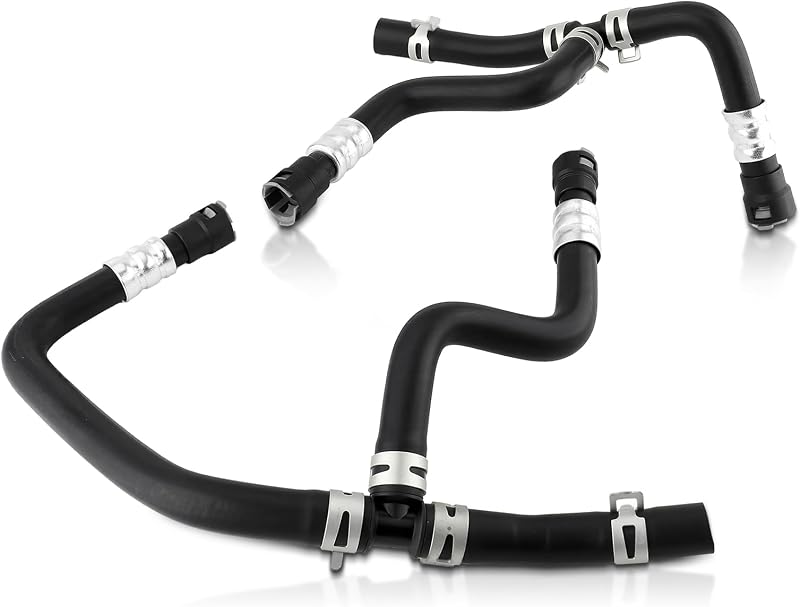 AUTOKAY HAVC Inlet Engine Heater Hose Set Fits for Saturn Outlook 2007-2010 | for Buick Enclave 2008-2017 for Chevrolet Traverse 2009-2017 for GMC Acadia 2007-2017 Re#20765678 25862088 25862087 626-562