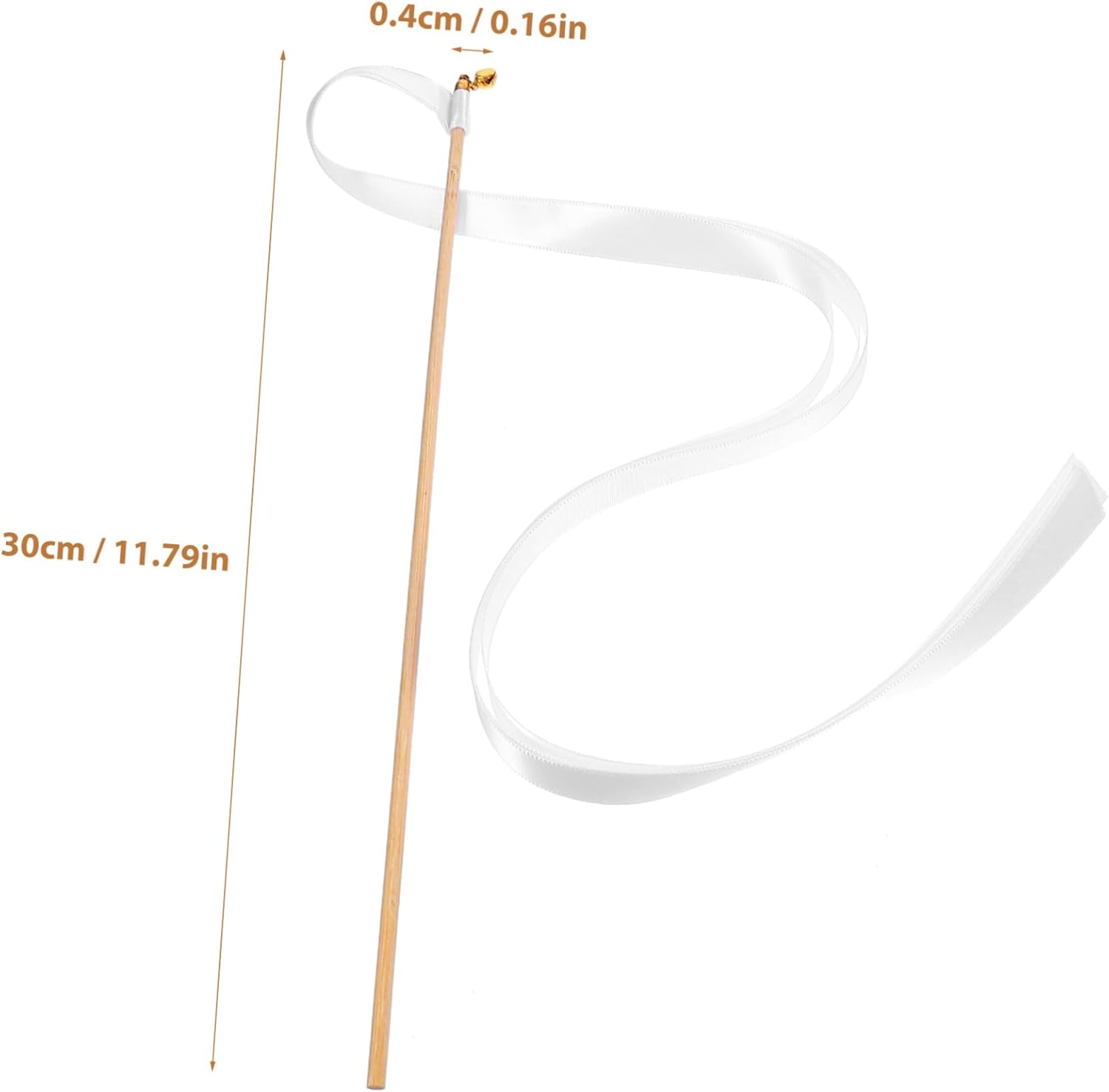 Uonlytech 30Pcs Ribbon Sticks with Bells Fairy Wands for Weddings Parties and Holidays Lightweight Decorative Streamers for Events for Creating Festive Atmosphere