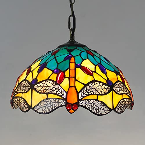 Plafonnier Tiffany LED 12 pouces réglable avec douille E27 rétro - 2