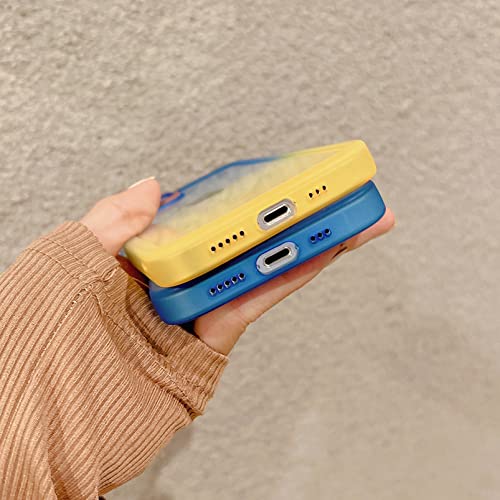 Coque iPhone X antichoc transparente dégradée vert orange avec film caméra