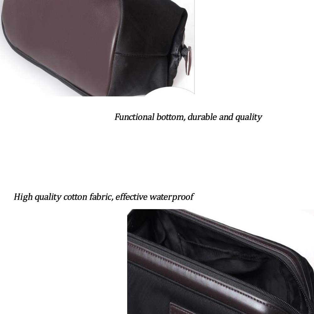 REYG Neceser De Viaje para Hombre Repelente Al Agua De Gran Capacidad Esencial para Viajes Y Vacaciones 23 * 13 * 12 Cm,IngeBlack