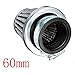 Produktbild Supmico 60mm Auto Motorrad 12mm Air Pod Intake Luftfilter Clamp Gummi Sportluftfilter Dirt Pilz Kopf Reiniger