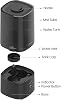 Humidificador ROSEKM para dormitorio, 2.0L de niebla fría para hogar, plantas y guardería, ultrasónico silencioso con boquilla 360°, apagado automático, sin filtro, negro 7