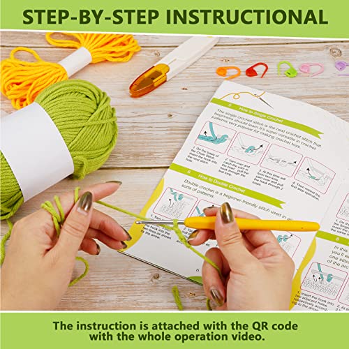 Pp Opount Beginner Crochet Kit - 3 Pcs Cute Dinosaurs, Complete Crochet Kit For Beginners, Starter Pack For Adults And Kids With Step-By-Step Instruction And Video Tutorials (Patent Product) #TOP3