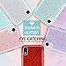 MATEPROX Compatible with iPhone XR case,Bling Sparkle Cute Girls Women Protective Christmas Case(Red)