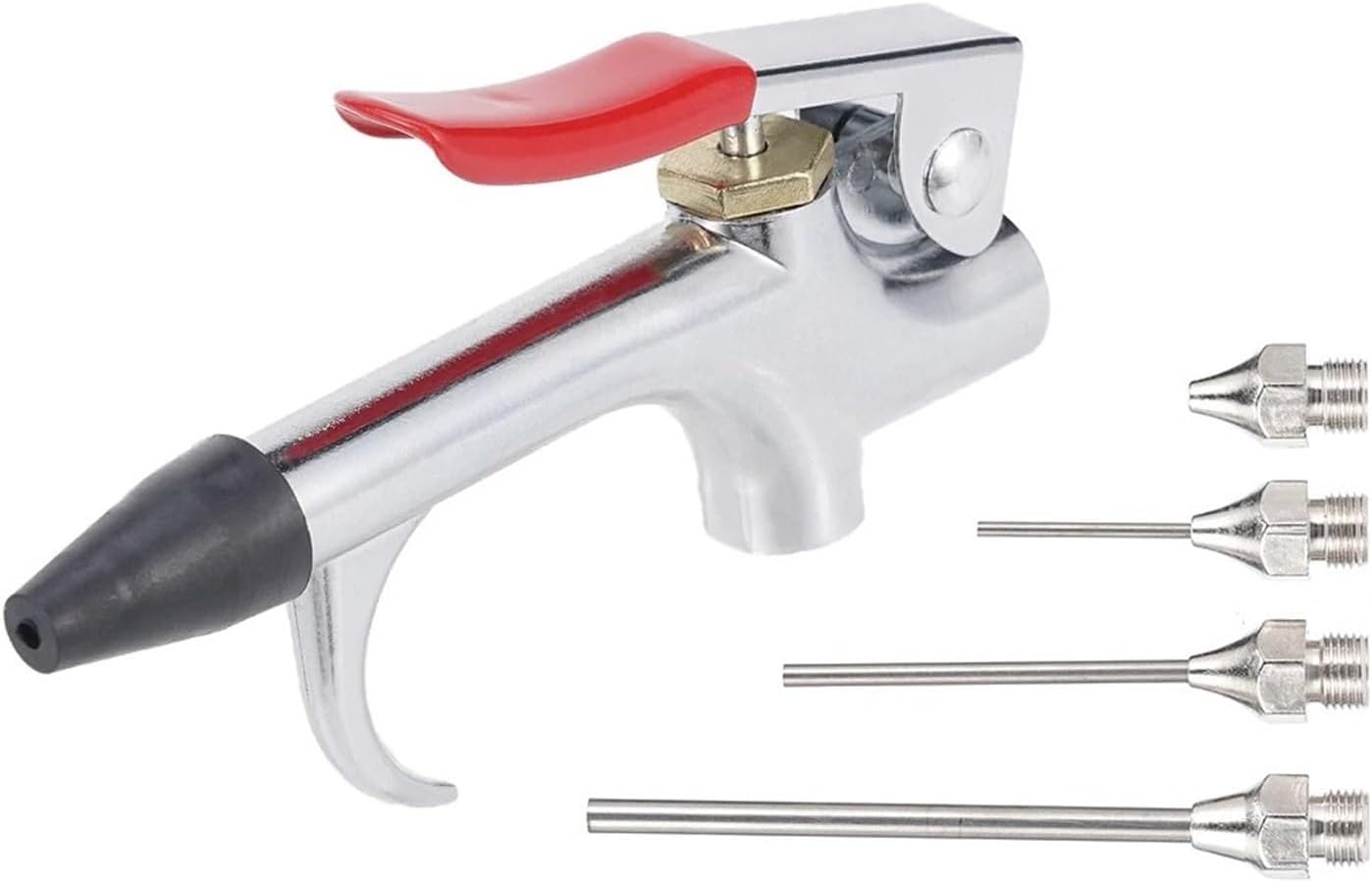 Paint Sprayer Gun, 5Pcs/Set Air Compressor Blow Gun Metal Tool Air Inlet Kit Spray Blower Inflatable Nozzle Pneumatic Tool Dust Cleaning Tool Kit for Garage, Deck, Furnit
