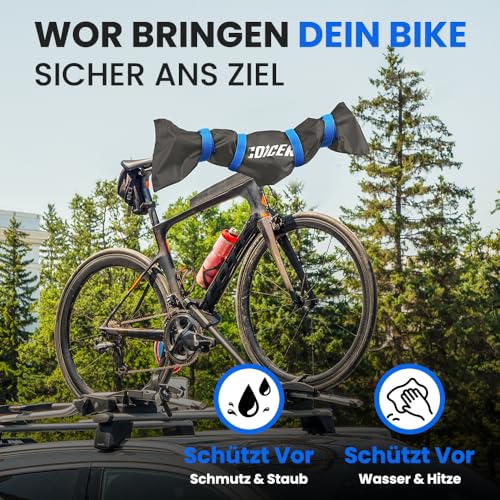COICER 2pcs Lenkerschutzhülle E-bike Transportschutz Set Fahrradabdeckung – Ansicht 5