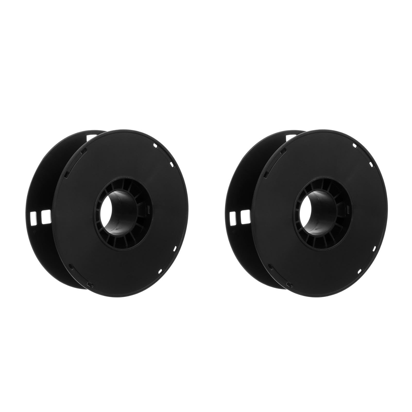 UKCOCO 2pcs Plastic Cord Cable Storage Reel, Lightweight Durable Organizer for Camping, Caravan, Motorhome, Black, 7.87x2.24x4.21inch