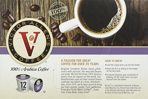 Image of Victor Allen's Coffee 72 Count Single serve cups for Keurig K-Cup Brewers (French Roast)