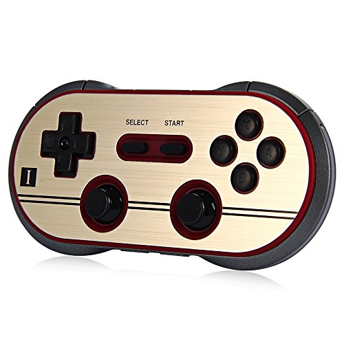 8Bitdo FC30 Pro, Wireless Bluetooth Controller with Classic Joystick Gamepad for iOS, Mac, PC, Android, Windows, macOS - Nintendo Switch - Classical Vintage Design