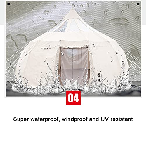 Carpa de Lona Bell Tent 5M Beige para Camping miniatura 5