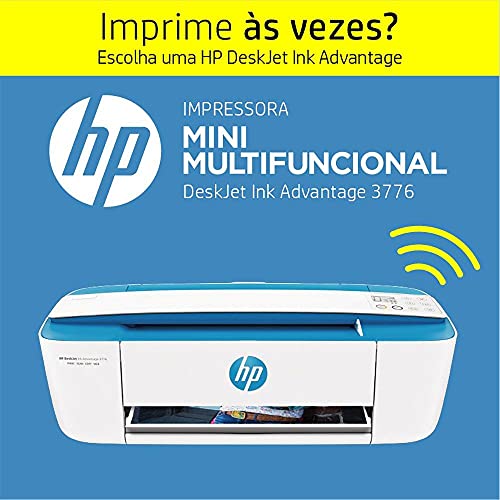 Impressora Multifuncional HP Deskjet 3776 Wi-Fi Scanner. Tecnologia de impressão Jato de Tinta Térmi
