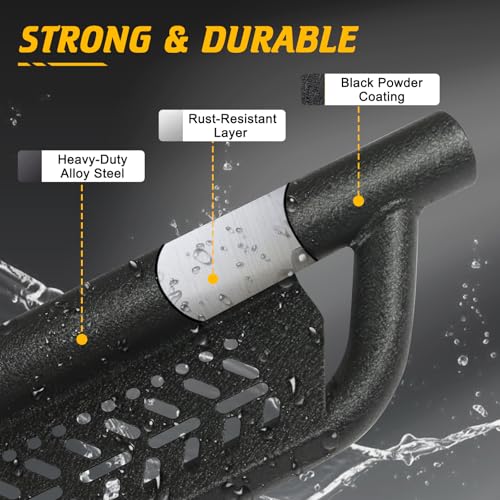 Estribos para Toyota Tundra CrewMax 2022-2026 de acero miniatura 3