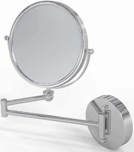 Kimball & Young 22740 - Espejo de pared con doble brazo (10 x 1 x 1 x cromo pulido)