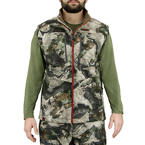 Image of Mossy Oak Sherpa 2.0 Fleece Lined Camo Hunting Vest for Men, Camouflage Clothing