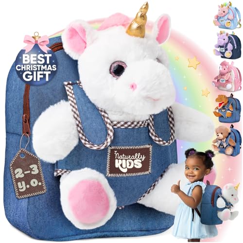 Naturally KIDS Unicorn Toys for Age 3, Birthday Gifts for 2...