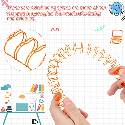 image for Chengu 24 Pcs Cinch Wire Binding Wire Twin Binding Spines Twin Loop Sp