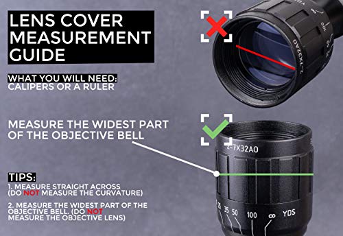 Monstrum Pro Series Flip-Up Scope Lens Covers (Eyepiece | 37-42 mm Diameter)