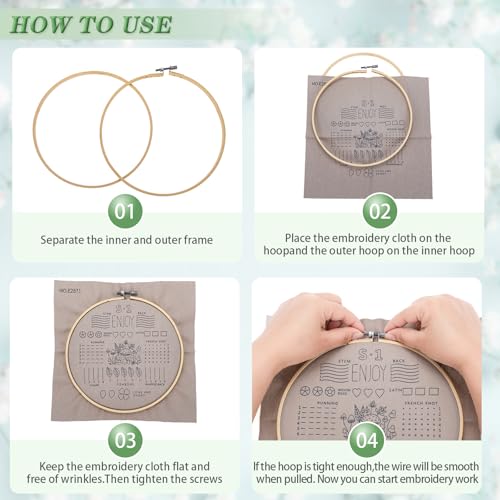 DIY embroidery starter kit complet pour décorer son salon