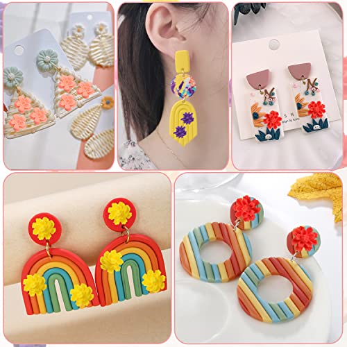 Benospace 5 Pcs Flower Polymer Clay Molds 3D Silicone Mold For Jewelry Making Small Rose Daisy Floral Resin Casting Molds For Diy Nail Art Earrings Decoration Manicure Making Tools Craft Supplement #TOP2