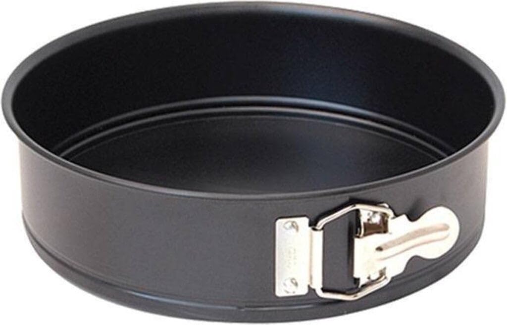 alpina Springform Cake Tin with Base 24 x 7 cm Steel Black