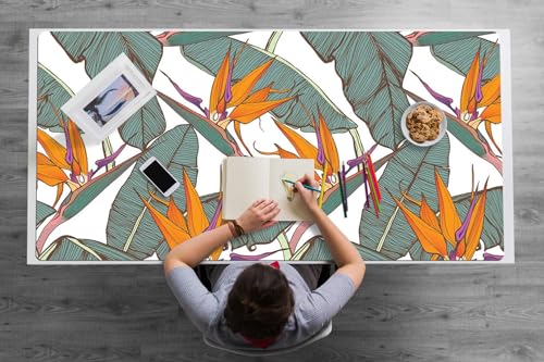 Sous-main idéal à la maison pour créer un espace de travail végétal et propre