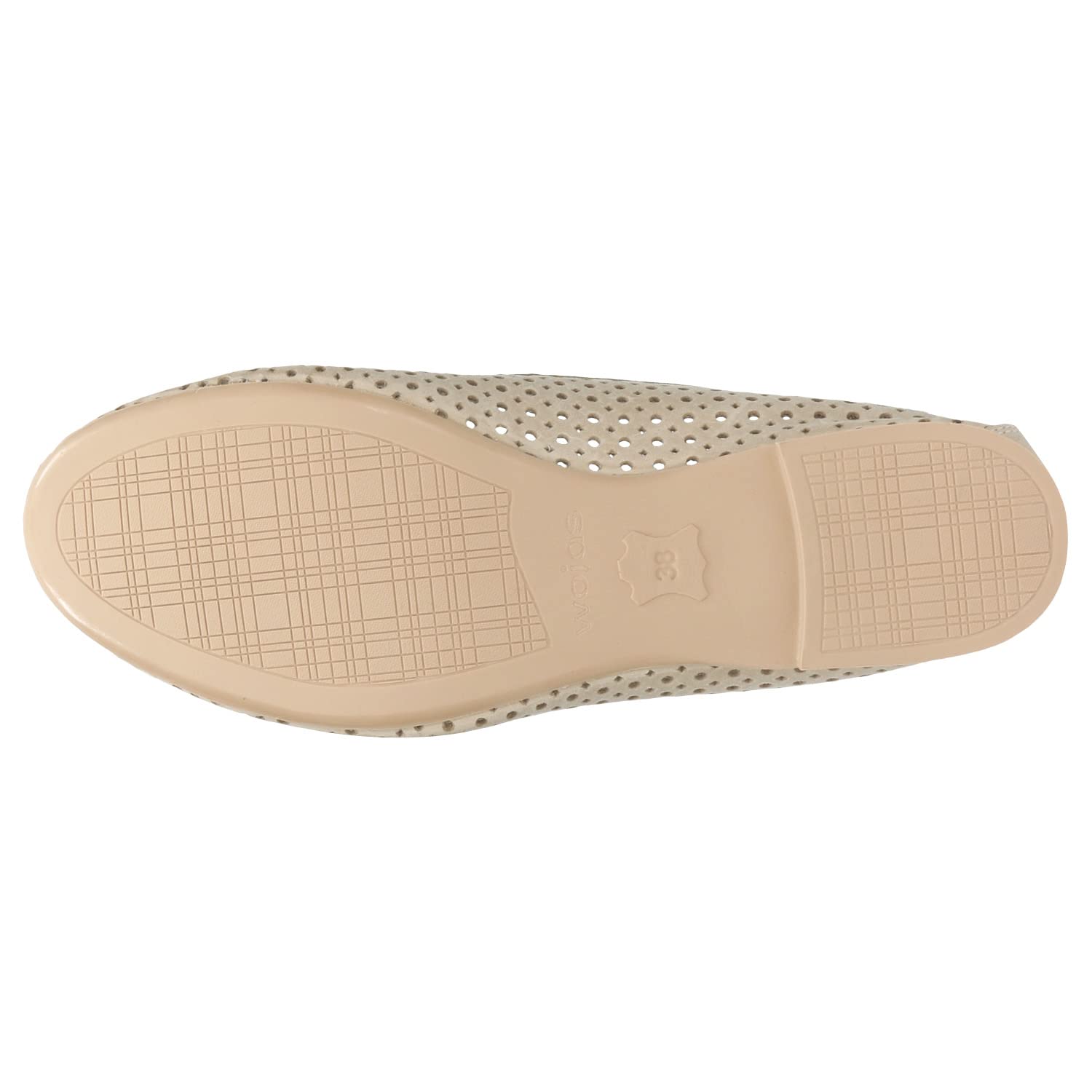 WOJAS - Baleriny damskie | Skóra Licowa | Eleganckie i Komfortowe | Doskonałe na Wiele Okazji | 44006-54 - Beżowy