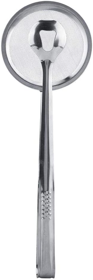 Stainless Steel Drain Oil Fried Food Strainer with Clip Fry Tool Oil Skimmer Food Clip Tong Filter Strainer Mesh