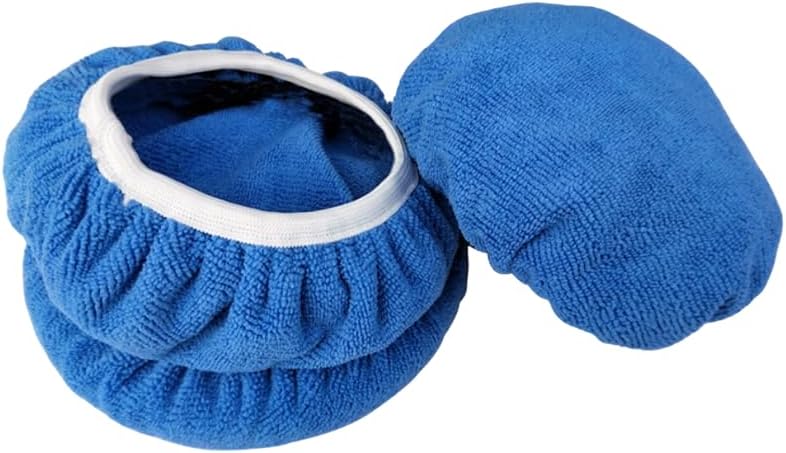 6 PCS 9-10 Inch Car Buffing Pads, Soft Microfiber Polishing Bonnet Buffing Pad Cover for Car Detailing, Waxing and Polishing - Image 5
