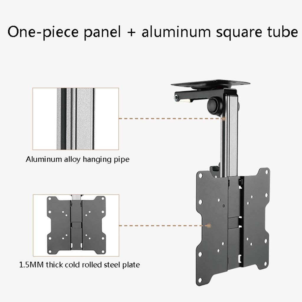 Supporto TV Gancio per display multifunzione, gancio per TV pieghevole, supporto a soffitto per monitor da 17-37 pollici, staffa corta per sollevare la cucina del ristorante